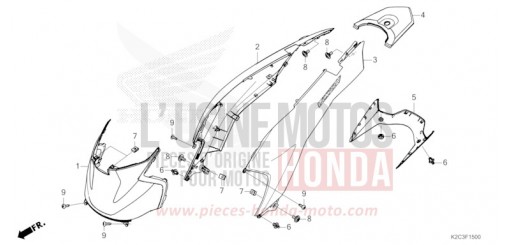 BODY COVER NSC110P de 2023